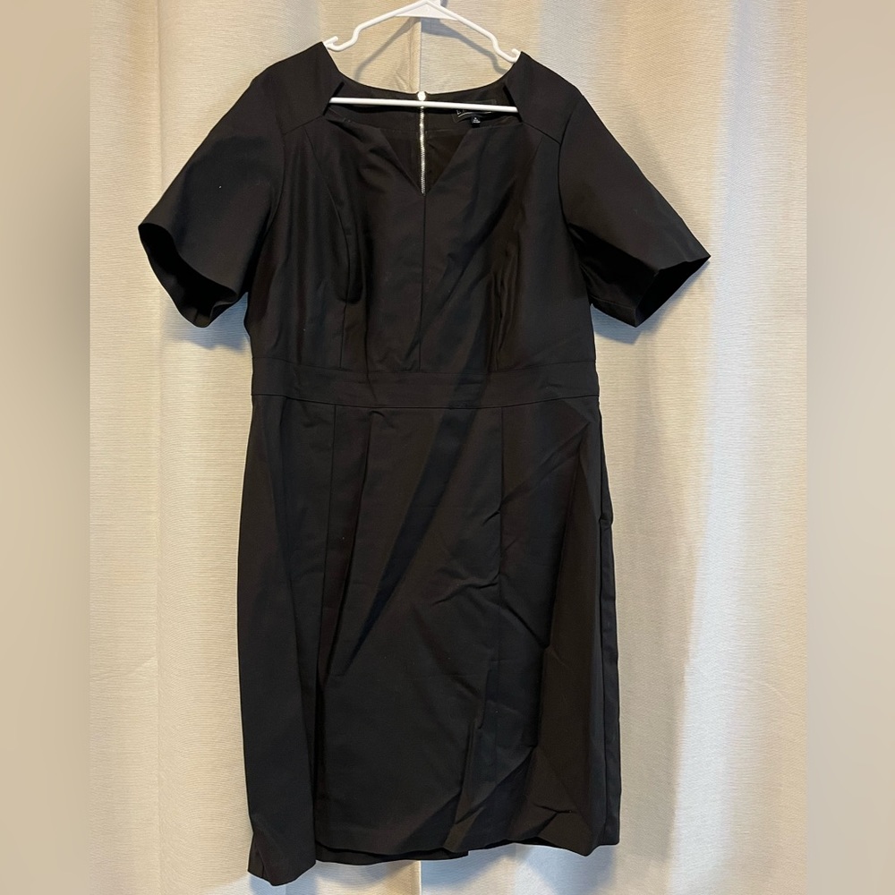 Black dress with neck detail